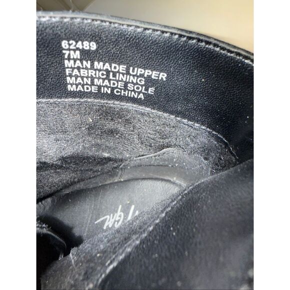 Nasty Gal Women's Faux Leather Side Zip Platform Heeled Booties Black Size 7M - Picture 7 of 16